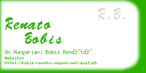 renato bobis business card
